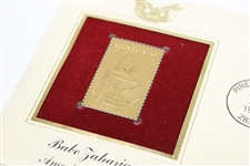 Bobby Jones & Babe Zaharias 1981 Pinehurst Golf Foil Stamp Set & First Day Of Issue 1981 Pinehurst