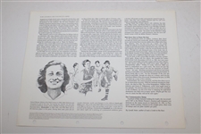 Bobby Jones, Babe Zaharias & Carole Blanagar - 4 Stamp Set + Large Sept 22, 1981 Pinehurst Babe Zaharias Fdc