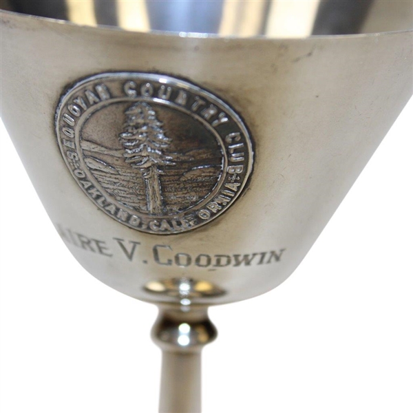 Sequoyah Country Club in Oakland, Ca. Sterling Silver Trophy Won by Claire V Goodwin