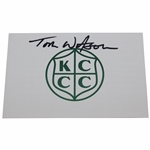 Tom Watson Signed Kansas City CC Official Scorecard JSA ALOA
