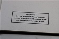 1994 The Memorial Tournament Honoring Mickey Wright Ltd Ed Book #89/200