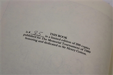 1989 The Memorial Tournament Honoring Sir Henry Cotton Ltd Ed Book #85/200