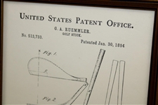 United States Patent Office 'Patent No. 513,733 Patented Jan. 30, 1894' Golf Stick Print - Framed