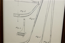 United States Patent Office 'Patent No. 513,733 Patented Jan. 30, 1894' Golf Stick Print - Framed