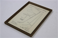 United States Patent Office 'Patent No. 513,733 Patented Jan. 30, 1894' Golf Stick Print - Framed