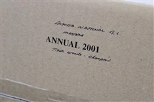 2001 Masters Tournament Green Annual Book - Unopened - Tiger Woods Winner