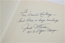 Jack Fleck Signed 1966 'The U.S. Open 1895-1965: Complete...Championship' Book by Flaherty JSA ALOA