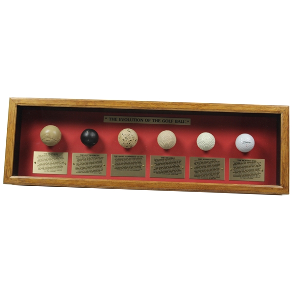 c.1981 Classic Craftsman – The Evolution of the Golf Ball Shadow Box Wall Display