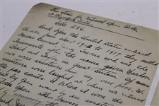 Charles 'Chick' Evans Handwritten Letter on 1928 US Open at Olympia Fields - Used in Program Article - Significant Content