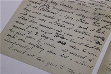 Charles 'Chick' Evans Handwritten Letter on 1928 US Open at Olympia Fields - Used in Program Article - Significant Content