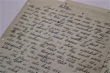Charles 'Chick' Evans Handwritten 1928 US Open Preview Titled '286' (His Record 1916 US Open Score) - Significant Content