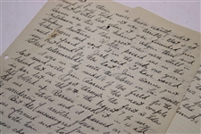 Charles 'Chick' Evans Handwritten 1928 US Open Preview Titled '286' (His Record 1916 US Open Score) - Significant Content