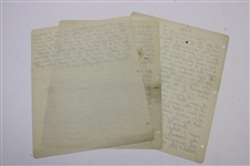 Charles 'Chick' Evans Handwritten 1928 US Open Preview Titled '286' (His Record 1916 US Open Score) - Significant Content