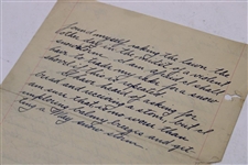 Charles 'Chick' Evans Signed Handwritten 1907 'A Snowstorm in May'