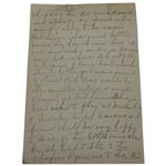 Charles 'Chick' Evans Handwritten 6 Pages for North Dallas Examiner - Red Cross War Matches