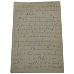 Charles 'Chick' Evans Handwritten 6 Pages for North Dallas Examiner - Red Cross War Matches