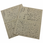 Author Henry Leach Signed 1911 Handwritten Letter to Charles 'Chick' Evans - John Ball & Open Championship Content 