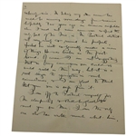 Author Henry Leach Signed 1911 Handwritten Letter to Charles 'Chick' Evans - John Ball & Open Championship Content 