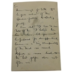 Author Henry Leach Signed 1911 Handwritten Letter to Charles 'Chick' Evans - John Ball & Open Championship Content 