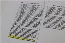 Author Henry Leach Signed 1911 Handwritten Letter to Charles 'Chick' Evans - John Ball & Open Championship Content 