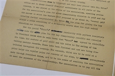 1922 'Western Golf Association' by A.R. Gates Typed Letter to Chick Evans - 'Don't Lose - We Have No Copies!'