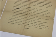 1922 'Western Golf Association' by A.R. Gates Typed Letter to Chick Evans - 'Don't Lose - We Have No Copies!'