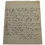 Charles 'Chick' Evans Handwritten Letter with Two Comic Strips and National Newspaper Service Info.