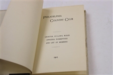 1905 'Philadelphia Country Club' History Book 