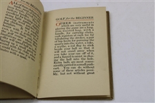 1909 'Golf For The Beginner' Book by George Fitch
