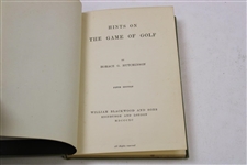 1890 'Hints on Golf' Fifth Edition Book by Horace G. Hutchinson
