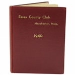 1940 Essex County Club Manchester, Mass. Club History Book