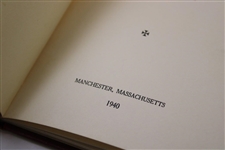 1940 'Essex County Club' Manchester, Mass. Club History Book