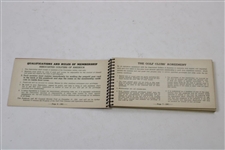 1941 Associated Golfers of America Membership Pass Book No. 4790 G in Cover