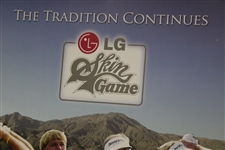 Daly, Couples, Funk & Ames Signed 2006 The Senior Skins Game Poster JSA ALOA