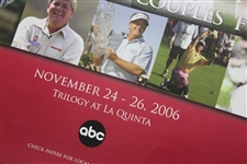 Daly, Couples, Funk & Ames Signed 2006 The Senior Skins Game Poster JSA ALOA
