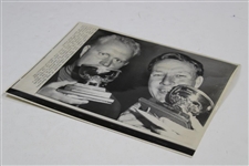 1966 AP Wire Photo Jack Nicklaus & Arnold Palmer Win Canada Cup