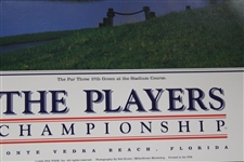 Fred Couples Signed The Players Championship 17th Green Poster JSA ALOA