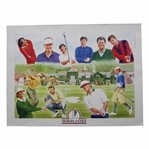 Golf Foundation Images of Golf Poster with Payne, Seve, Watson, Faldo, & others JSA ALOA