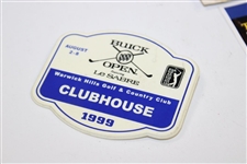 Six (6) 1995 & 2012 Ryder Cup Tickets Plus 1999 Buick Clubhouse Badge