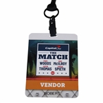 2022 The Match Badge Tiger/Rory vs Justin Thomas/Jordan Spieth Vendor Badge