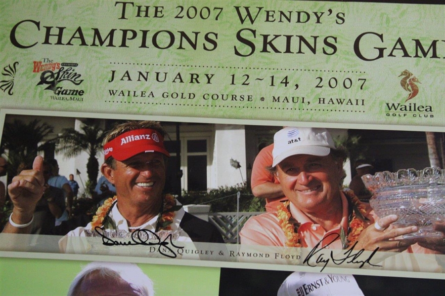 Palmer, Nicklaus & others Signed 2007 Champions Skins Game Poster JSA ALOA