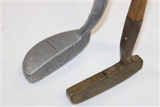 Thirteen (13) Various Wood Shaft Irons & Putters