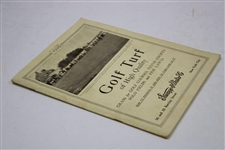 1926 'Golf Turf of High Quality' Book/Magazine by Stumpp & Walter Co. - Salisbury Golf Links