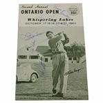 Champion Al Geiberger & others Signed 1962 Ontario Open Program - 1st PGA Win JSA ALOA