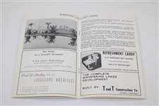 Champion Al Geiberger & others Signed 1962 Ontario Open Program - 1st PGA Win JSA ALOA