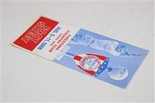 1968 American Golf Classic at Firestone Country Club Fact Sheet with Arnold Palmer Cover