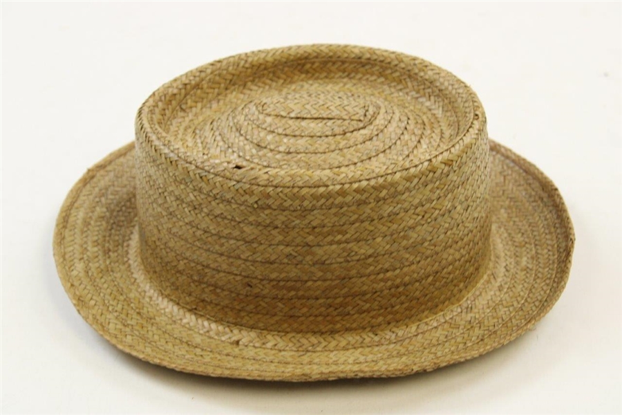 Sam Snead's Personal Churchill Ltd. Cocoanut Straw Long Oval Hat - Sam Snead Collection