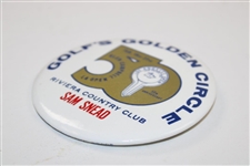 Sam Snead's 1976 50th Ann. Glen Campbell LA Open at Riviera CC Contestant Badge