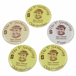 Sam Snead's 'The 1st Gathering' Sam Snead 1983 Honoree Badges - Club Member & Player