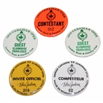 Sam Snead's RCGA Canadian Open & Peter Jackson Guest & Contestant Badges - 1970 & 1973